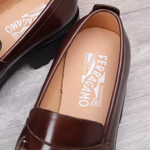 Replica Salvatore Ferragamo Leather Shoes For Men #1362016 $96.00 USD for Wholesale