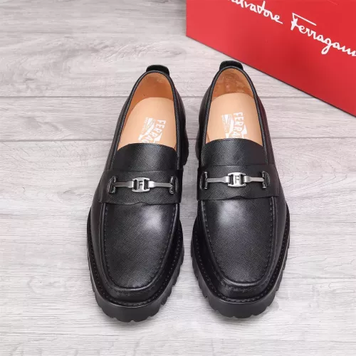 Replica Salvatore Ferragamo Leather Shoes For Men #1362017 $96.00 USD for Wholesale