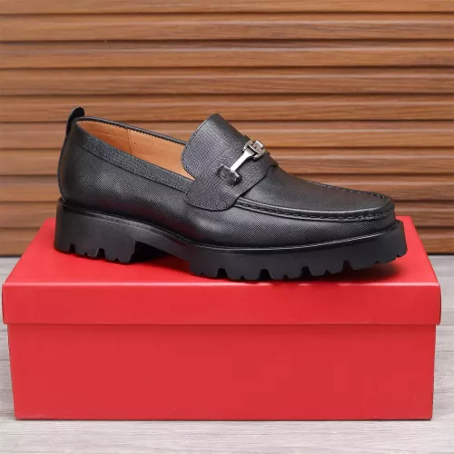 Replica Salvatore Ferragamo Leather Shoes For Men #1362017 $96.00 USD for Wholesale