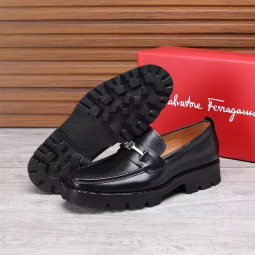 Replica Salvatore Ferragamo Leather Shoes For Men #1362018 $96.00 USD for Wholesale