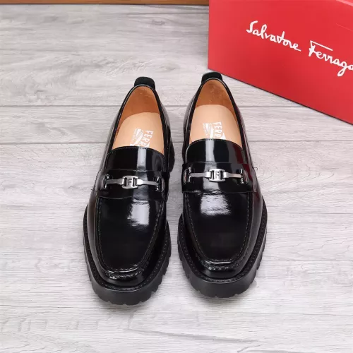 Replica Salvatore Ferragamo Leather Shoes For Men #1362019 $96.00 USD for Wholesale
