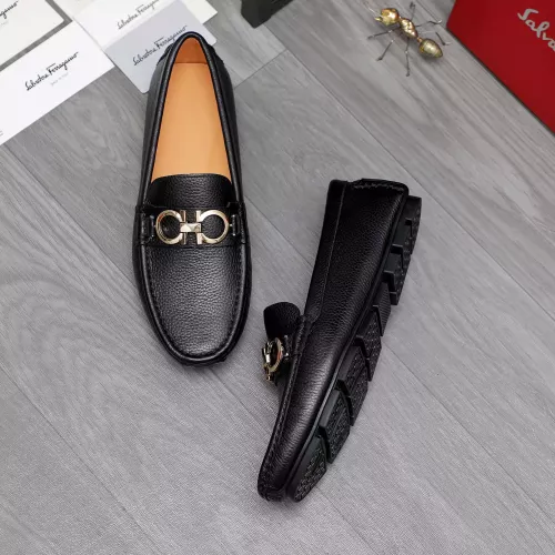 Salvatore Ferragamo Leather Shoes For Men #1362022 $76.00 USD, Wholesale Replica Salvatore Ferragamo Leather Shoes