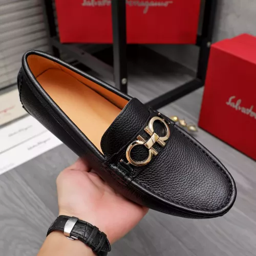Replica Salvatore Ferragamo Leather Shoes For Men #1362022 $76.00 USD for Wholesale