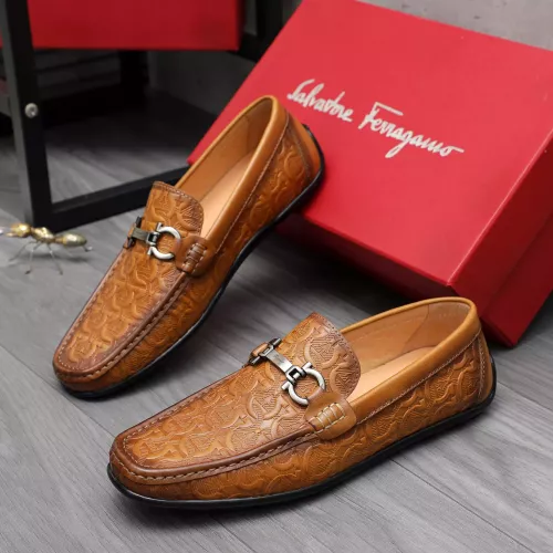 Salvatore Ferragamo Leather Shoes For Men #1362023 $76.00 USD, Wholesale Replica Salvatore Ferragamo Leather Shoes