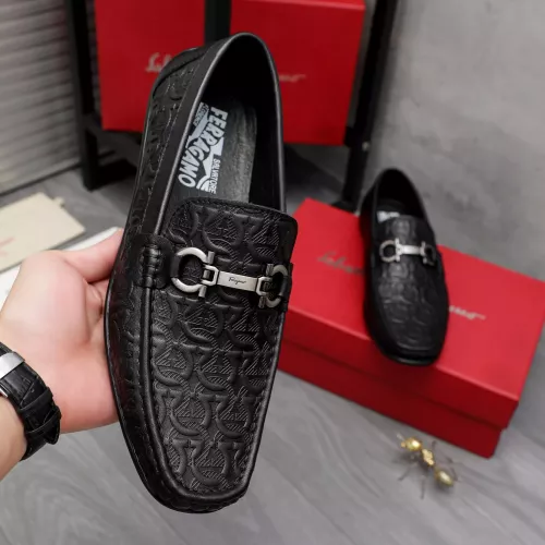 Replica Salvatore Ferragamo Leather Shoes For Men #1362024 $76.00 USD for Wholesale