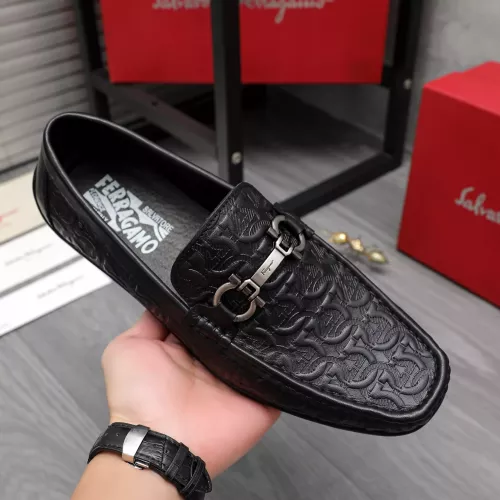Replica Salvatore Ferragamo Leather Shoes For Men #1362024 $76.00 USD for Wholesale