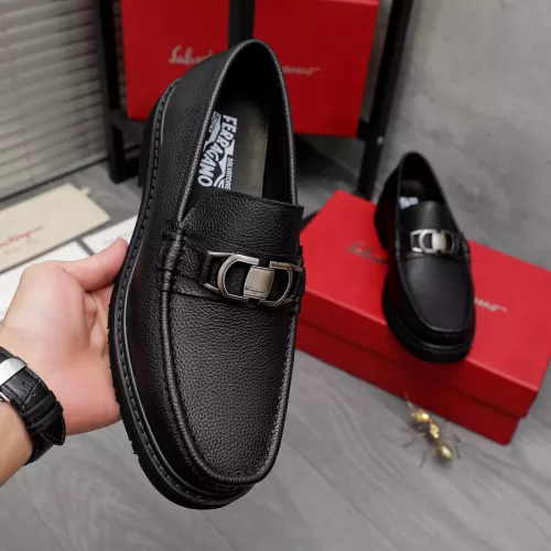 Replica Salvatore Ferragamo Leather Shoes For Men #1362025 $96.00 USD for Wholesale