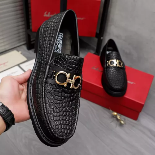 Replica Salvatore Ferragamo Leather Shoes For Men #1362026 $96.00 USD for Wholesale