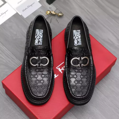 Replica Salvatore Ferragamo Leather Shoes For Men #1362027 $96.00 USD for Wholesale