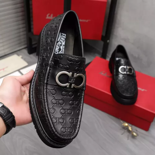 Replica Salvatore Ferragamo Leather Shoes For Men #1362027 $96.00 USD for Wholesale