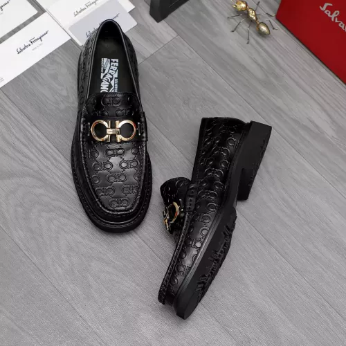 Replica Salvatore Ferragamo Leather Shoes For Men #1362028 $96.00 USD for Wholesale