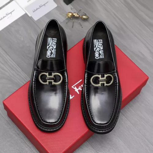 Replica Salvatore Ferragamo Leather Shoes For Men #1362029 $96.00 USD for Wholesale