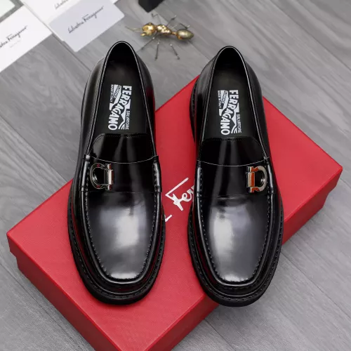 Replica Salvatore Ferragamo Leather Shoes For Men #1362034 $96.00 USD for Wholesale