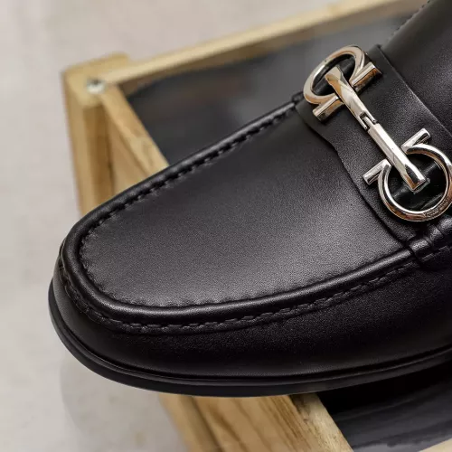 Replica Salvatore Ferragamo Leather Shoes For Men #1362036 $88.00 USD for Wholesale