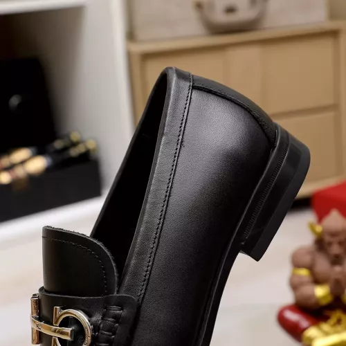Replica Salvatore Ferragamo Leather Shoes For Men #1362036 $88.00 USD for Wholesale