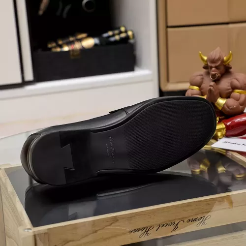 Replica Salvatore Ferragamo Leather Shoes For Men #1362036 $88.00 USD for Wholesale