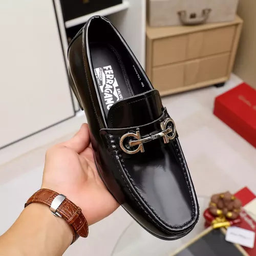 Replica Salvatore Ferragamo Leather Shoes For Men #1362038 $88.00 USD for Wholesale