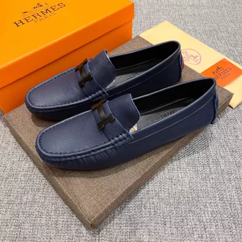Replica Hermes Leather Shoes For Men #1362048 $85.00 USD for Wholesale