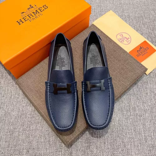 Replica Hermes Leather Shoes For Men #1362048 $85.00 USD for Wholesale
