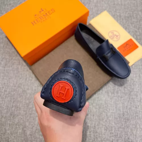 Replica Hermes Leather Shoes For Men #1362048 $85.00 USD for Wholesale