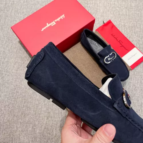 Replica Salvatore Ferragamo Leather Shoes For Men #1362049 $82.00 USD for Wholesale