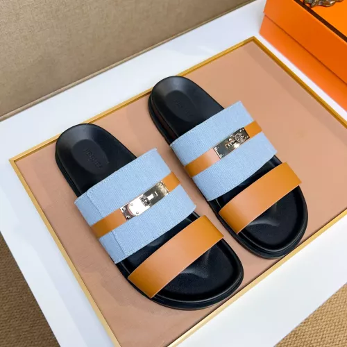 Replica Hermes Slippers For Men #1362086 $56.00 USD for Wholesale
