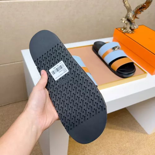 Replica Hermes Slippers For Men #1362086 $56.00 USD for Wholesale