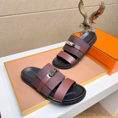 Replica Hermes Slippers For Men #1362092 $56.00 USD for Wholesale