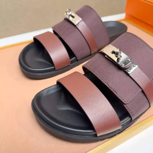 Replica Hermes Slippers For Men #1362092 $56.00 USD for Wholesale