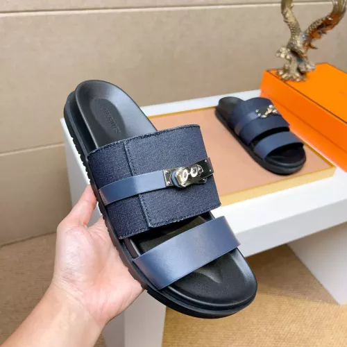 Replica Hermes Slippers For Men #1362098 $56.00 USD for Wholesale