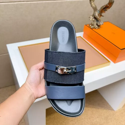 Replica Hermes Slippers For Men #1362098 $56.00 USD for Wholesale