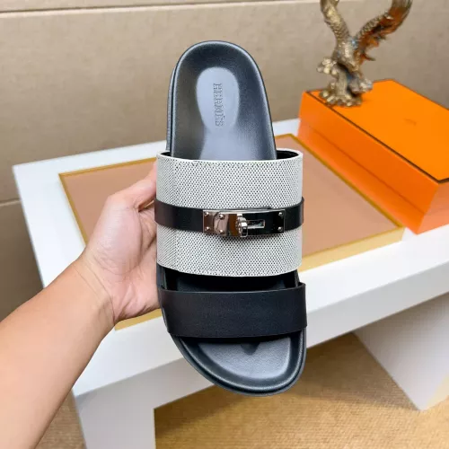 Replica Hermes Slippers For Men #1362100 $56.00 USD for Wholesale