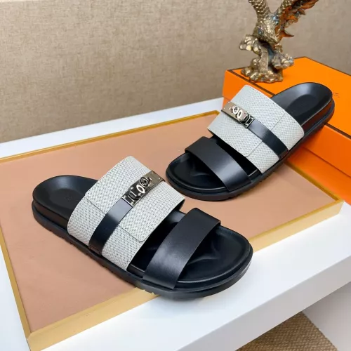 Replica Hermes Slippers For Men #1362100 $56.00 USD for Wholesale