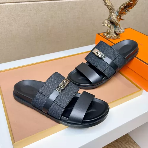 Replica Hermes Slippers For Men #1362102 $56.00 USD for Wholesale