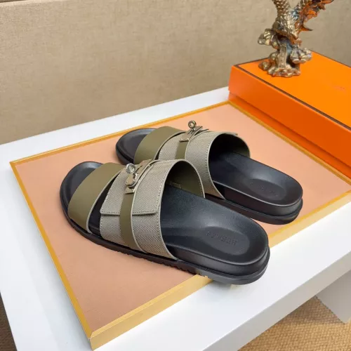 Replica Hermes Slippers For Men #1362104 $56.00 USD for Wholesale