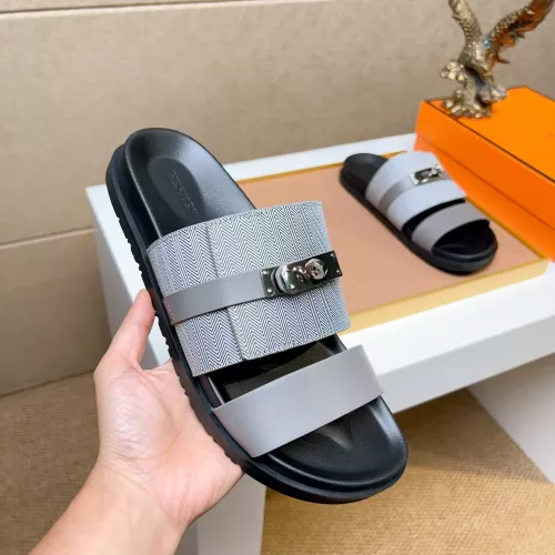 Replica Hermes Slippers For Men #1362106 $56.00 USD for Wholesale