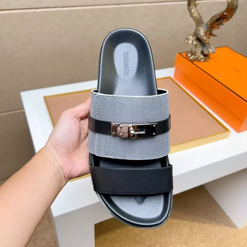 Replica Hermes Slippers For Men #1362110 $56.00 USD for Wholesale