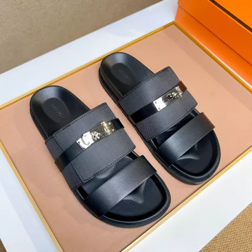 Replica Hermes Slippers For Men #1362112 $56.00 USD for Wholesale