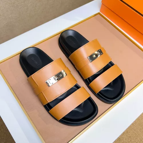 Replica Hermes Slippers For Men #1362114 $56.00 USD for Wholesale
