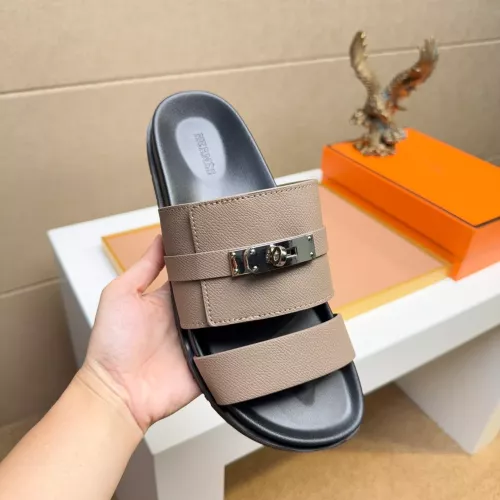 Replica Hermes Slippers For Men #1362120 $56.00 USD for Wholesale