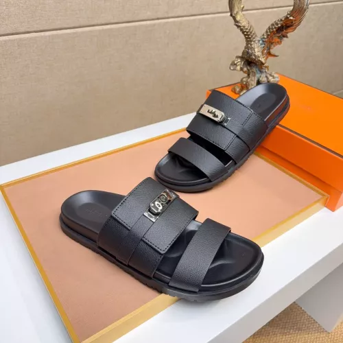 Replica Hermes Slippers For Men #1362126 $56.00 USD for Wholesale