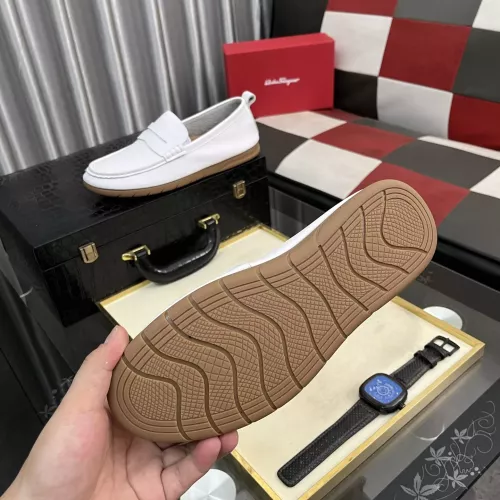 Replica Salvatore Ferragamo Leather Shoes For Men #1362167 $92.00 USD for Wholesale