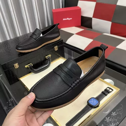 Salvatore Ferragamo Leather Shoes For Men #1362169 $92.00 USD, Wholesale Replica Salvatore Ferragamo Leather Shoes