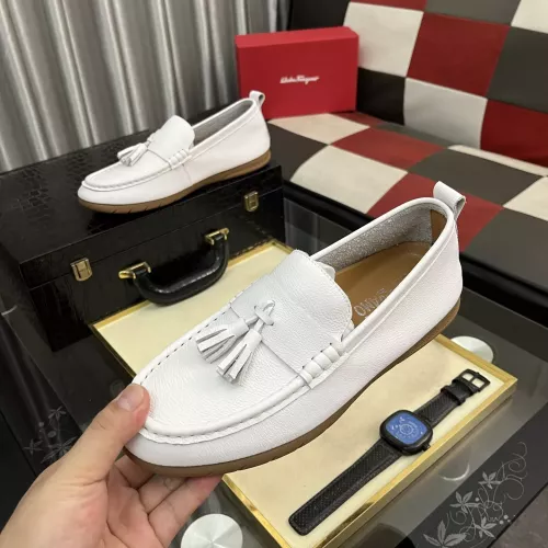 Salvatore Ferragamo Leather Shoes For Men #1362170 $92.00 USD, Wholesale Replica Salvatore Ferragamo Leather Shoes