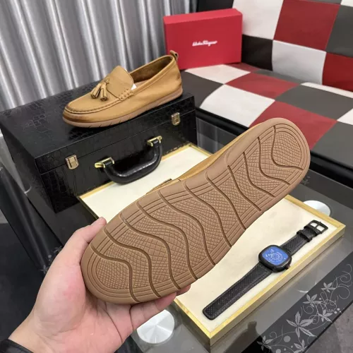 Replica Salvatore Ferragamo Leather Shoes For Men #1362171 $92.00 USD for Wholesale