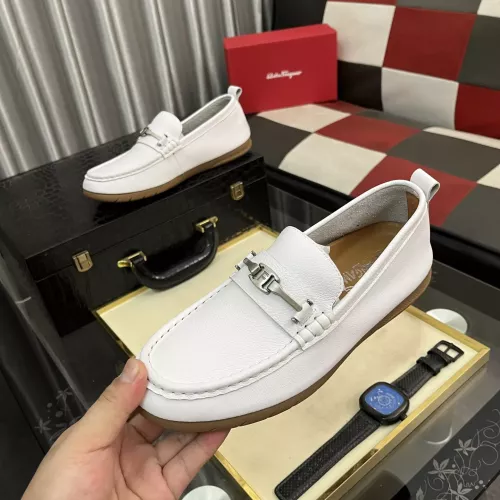 Salvatore Ferragamo Leather Shoes For Men #1362173 $92.00 USD, Wholesale Replica Salvatore Ferragamo Leather Shoes