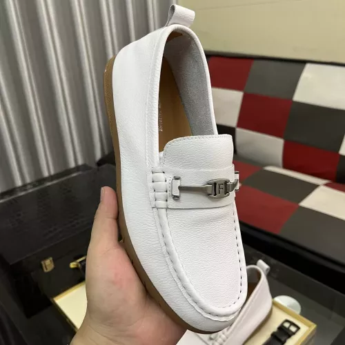 Replica Salvatore Ferragamo Leather Shoes For Men #1362173 $92.00 USD for Wholesale