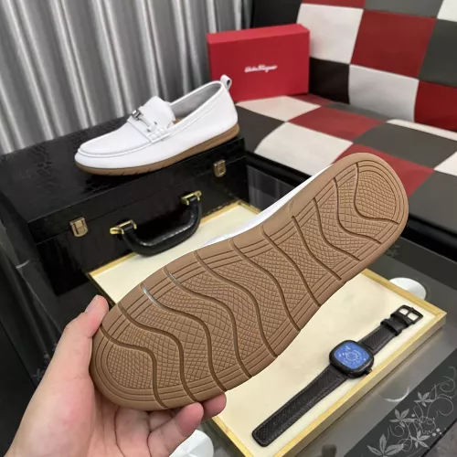 Replica Salvatore Ferragamo Leather Shoes For Men #1362173 $92.00 USD for Wholesale