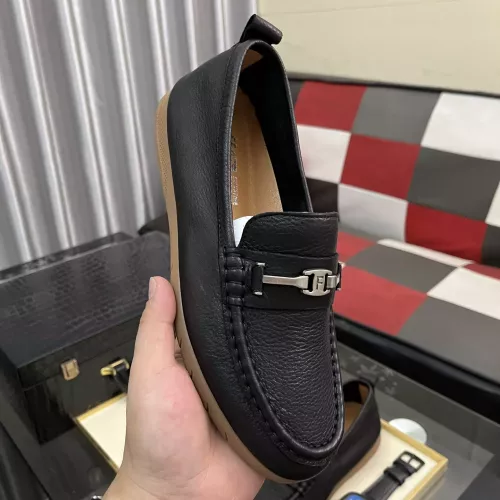 Replica Salvatore Ferragamo Leather Shoes For Men #1362175 $92.00 USD for Wholesale