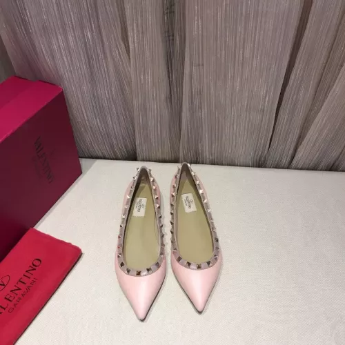 Replica Valentino Flat Shoes For Women #1362291 $92.00 USD for Wholesale